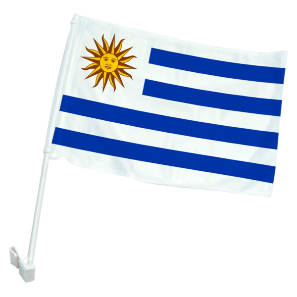 Bandera Banderin Uruguay Auto 30cm X 45cm Oficial Calidad Bandera Banderin Uruguay Auto 30cm X 45cm Oficial Calidad