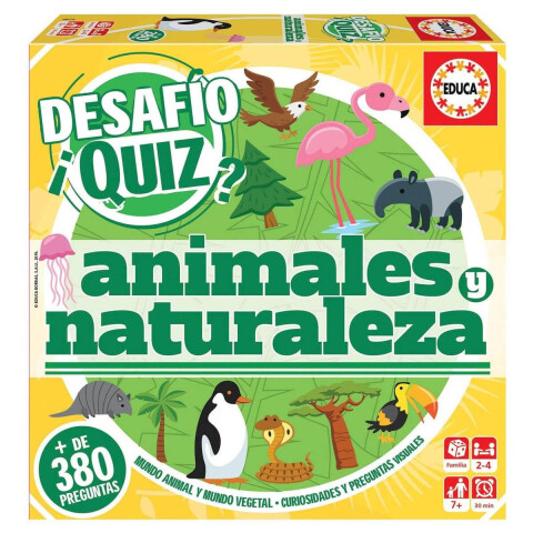 Juego Desafio Quiz Animales Y Naturaleza Didactico Educa Juego Desafio Quiz Animales Y Naturaleza Didactico Educa