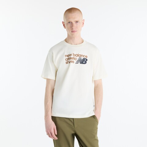 Remera New Balance de Hombre -Athletics Premium- MT51900AGA CHARCOAL HEATHER