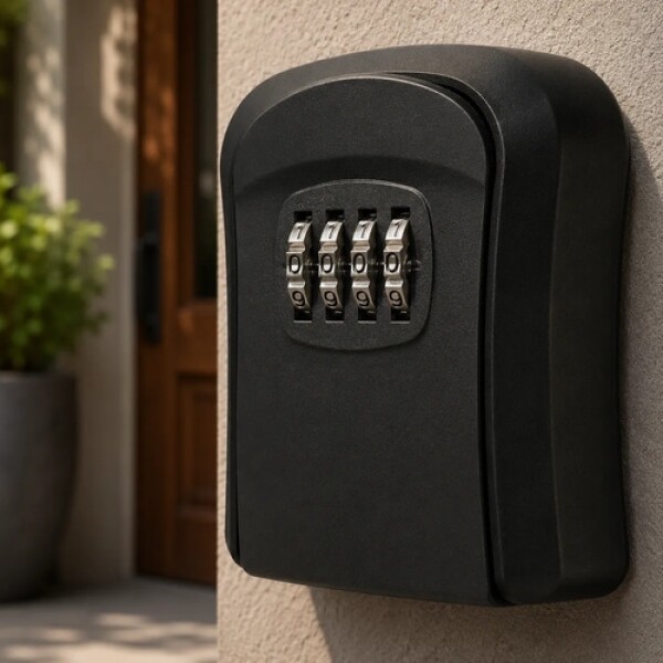Caja Fuerte Cofre De Seguridad C/ Combinación 9,5 cm x 8 cm Negro