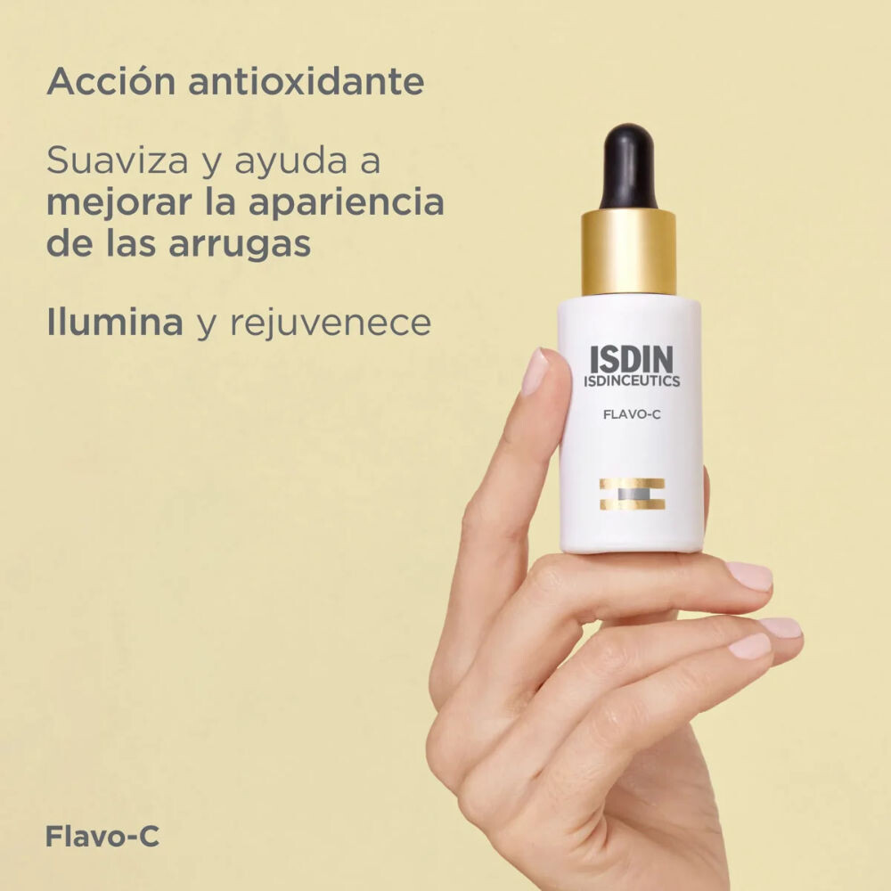 Sérum Facial Antioxidante ISDINCEUTICS Flavo-C® 30ml - Vitamina C y Antioxidante