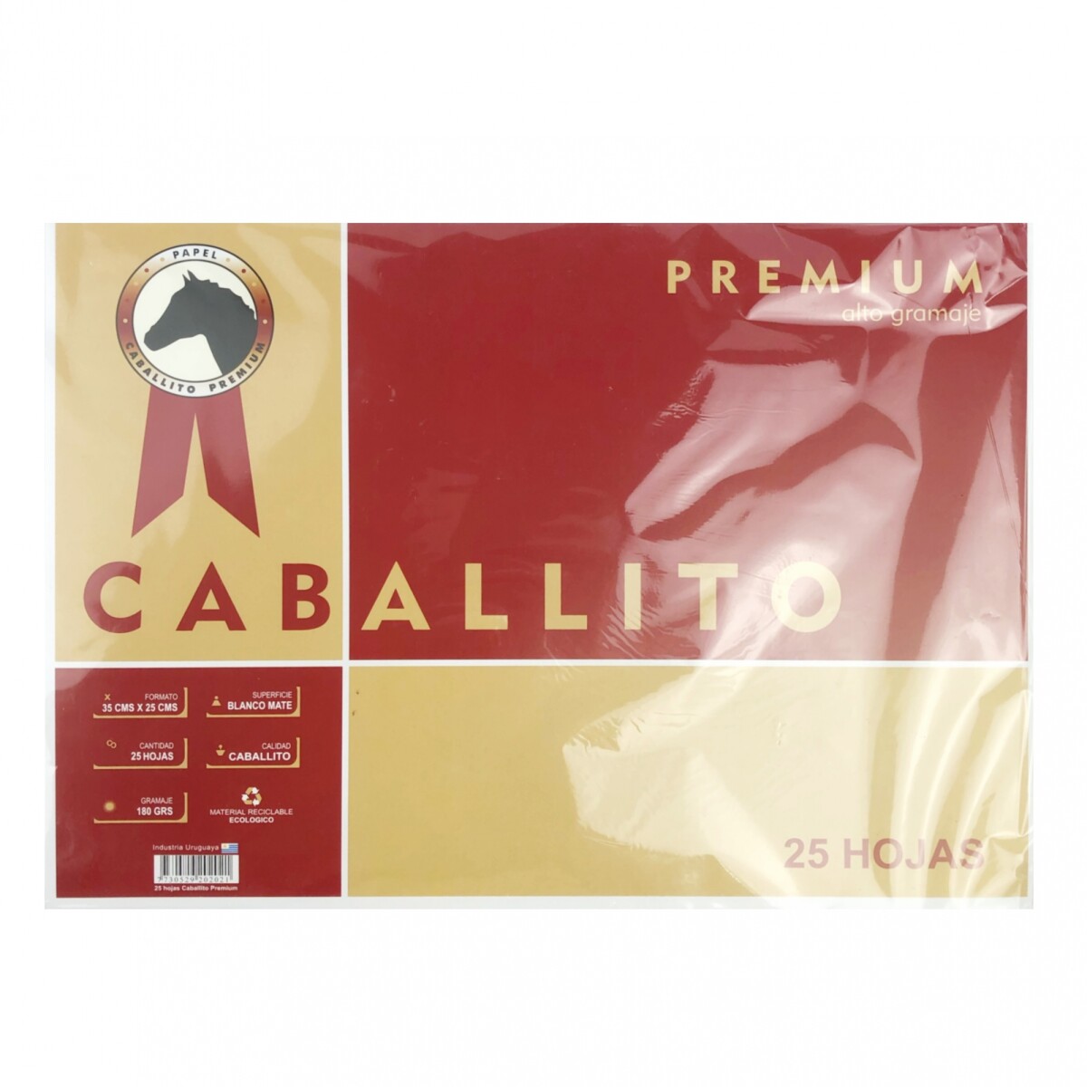 Hojas Caballito Premium 180 grs x25 