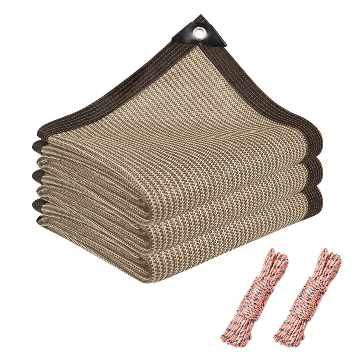 Toldo Malla Sombra Reforzada Exterior 3x4 Metros - Beige 
