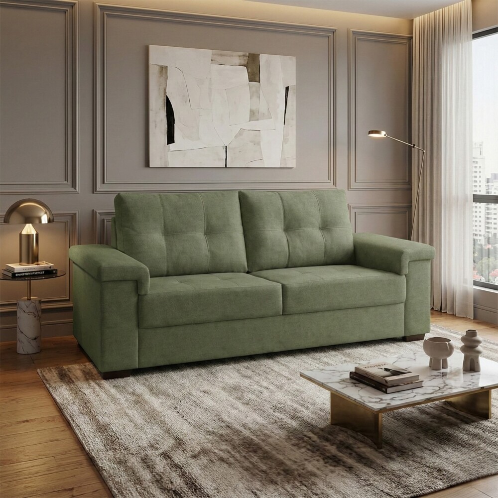 Sillón 3 Cuerpos en tela de Lino - Palazio Verde