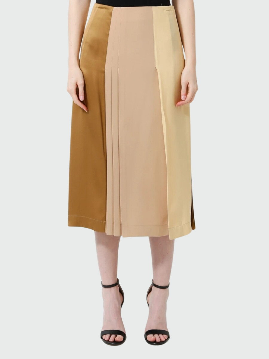 Pollera larga de seda Celine - Multi 