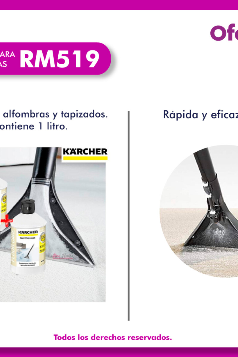 Detergente Limpiador Alfombras Karcher RM 519 SE4001 Detergente Limpiador Alfombras Karcher RM 519 SE4001