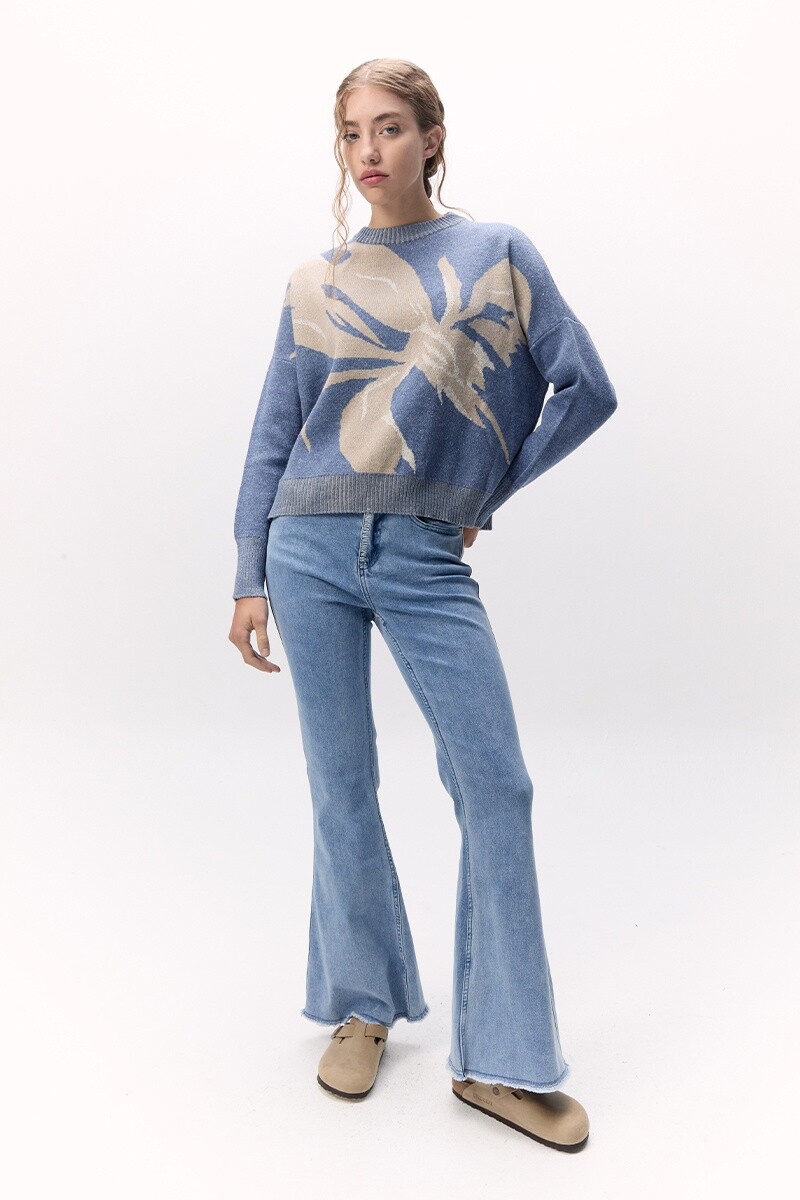 Sweater Orquidea Celeste