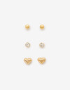 Aros Sets Metal Set De Aros Pasantes Combinados - Dorado