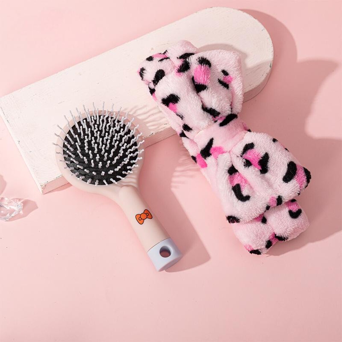 Set De Peinado Moña - Rosa Claro 