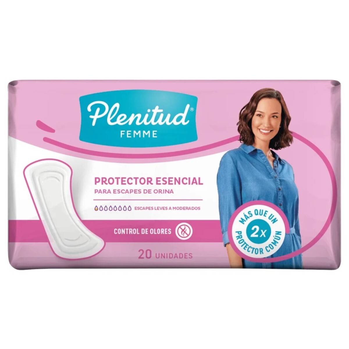 Protector femenino ultraleve 20 unidades – Plenitud Femme 