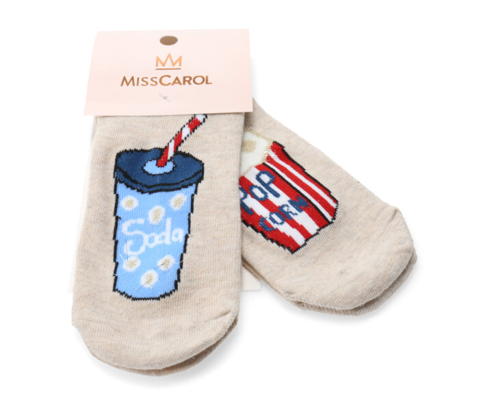Medias Miss Carol Media Cinema pack X2 Beige Melange