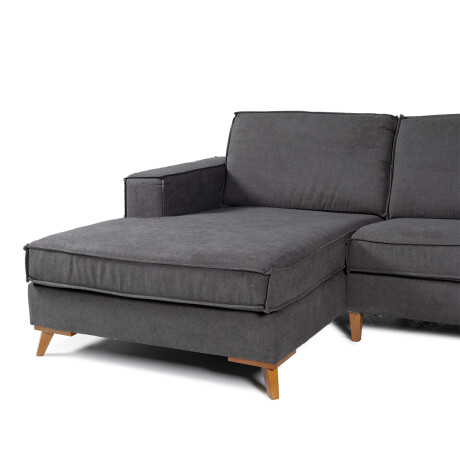 Rinconera Arne - Tela Microfibra - Chaise Izquierdo Rivera 22 (Grafito)