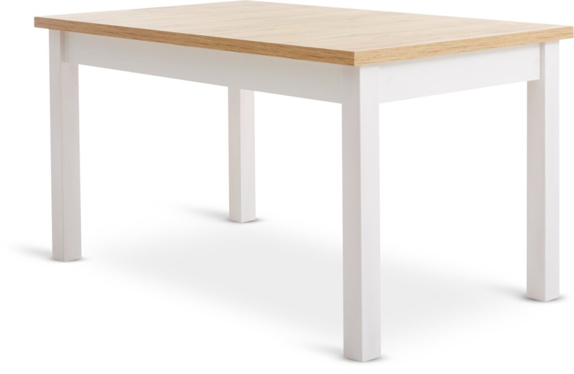 Mesa de comedor MARKSKEL 150/193 blanco/roble natural 