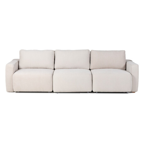 Sofá Modular Empeiro (Retráctil) - Tela Microfibra - 3 módulos FX4-10 (Beige)