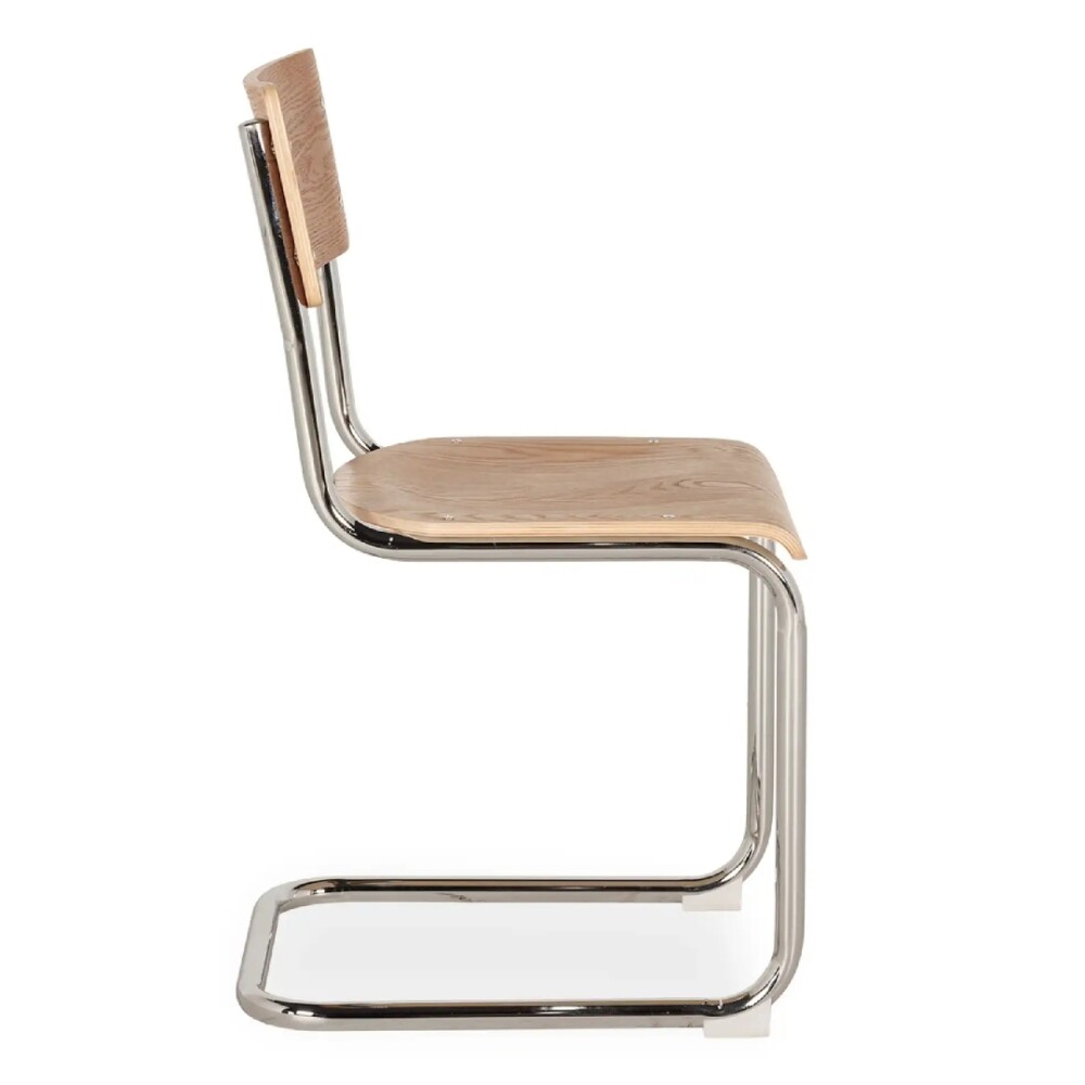 Silla de Comedor Metal Cromado - Impala Natural