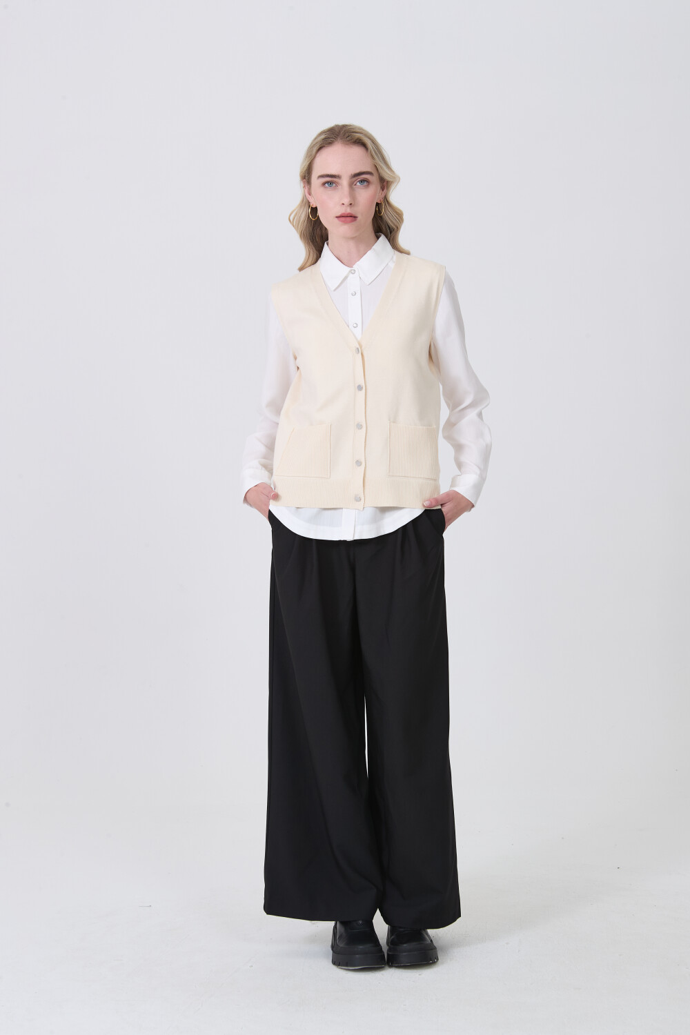 Chaleco Tebal Crudo / Natural