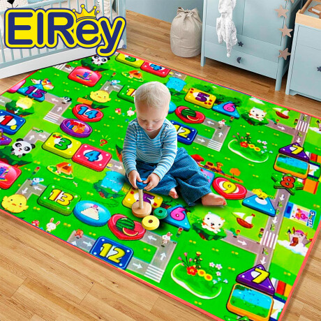 Alfombra Antigolpe Doble 180x150 Gruesa Infantil Bebé Jug009013-1
