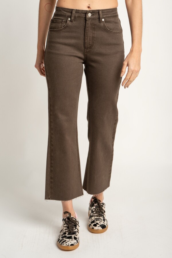 Jean Flare Marron Marron