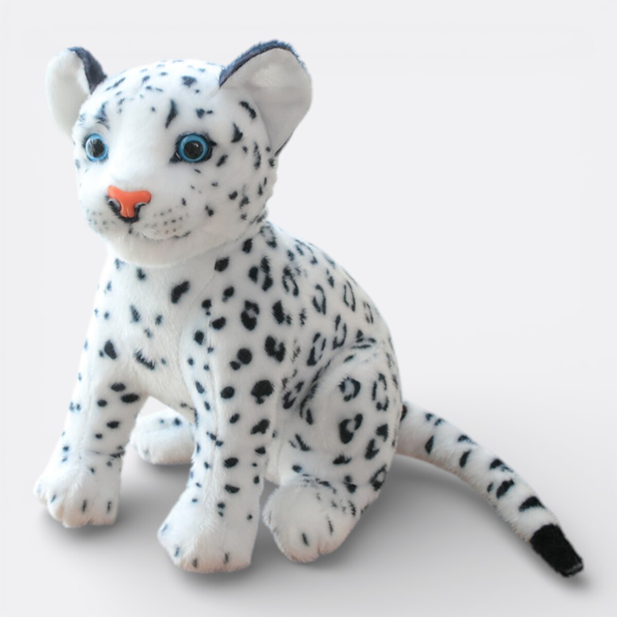 Peluche Grandes Felinos - Leopardo Blanco 