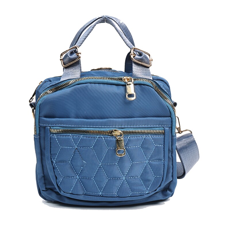 Bandolera Cartera 2 en 1 Canva Lovelock en Nylon Azul