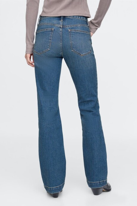 Jean Long And Lean Mujer Medium Indigo 21