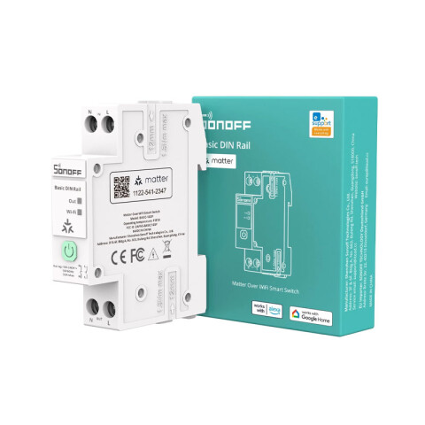Interruptor inteligente WIFI para riel DIN 32A Matter SO0121