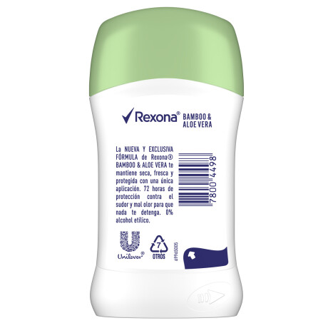 Rexona Desodorante Antitranspirante Barra Bamboo Femenino Rexona Desodorante Antitranspirante Barra Bamboo Femenino