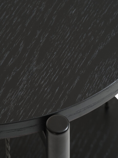 Mesa de luz SNESLEV 1 estante negro Mesa de luz SNESLEV 1 estante negro