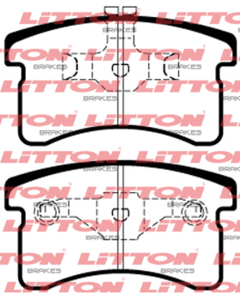 PASTILLAS DE FRENO DAIHATSU CUORE 96-98&#39; LITTON 