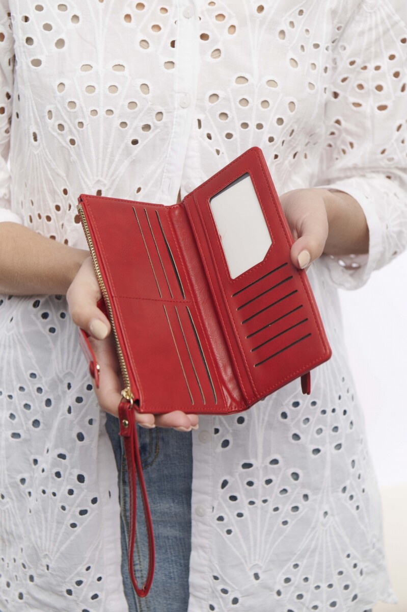 Billetera larga Guille - Rojo 