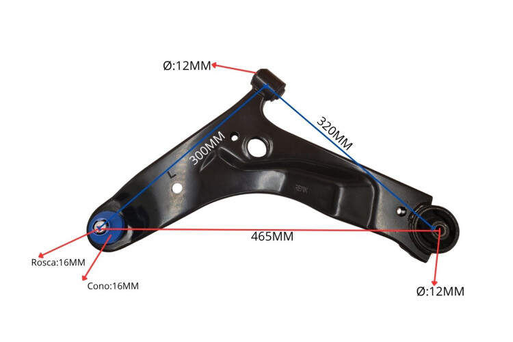 Parilla De Suspension Delantera Hyundai I10 07-13 Izq Parilla De Suspension Delantera Hyundai I10 07-13 Izq