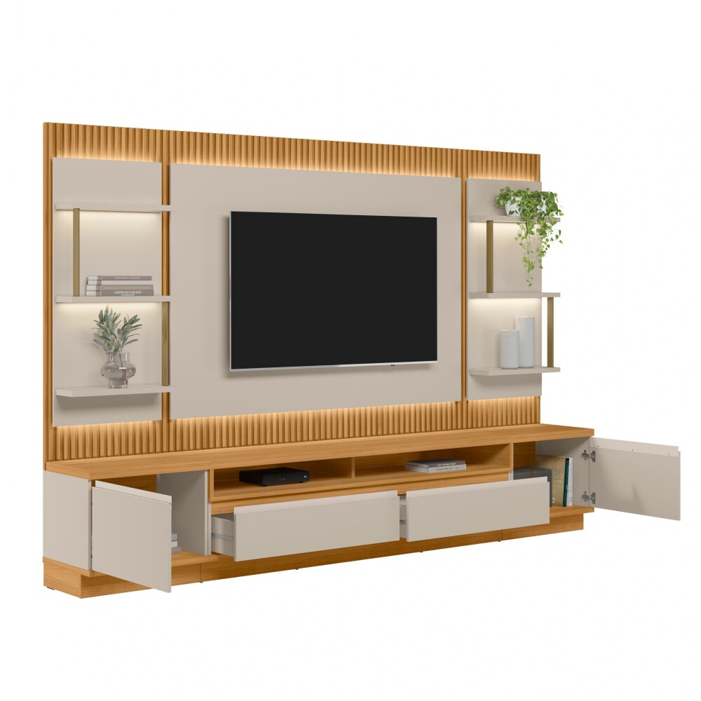 Modular para Tv San Paulo Rack + Panel 2 Laterales Modular para Tv San Paulo Rack + Panel 2 Laterales