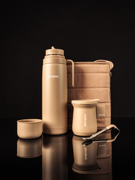 Kit Mate con Termo + Matera Lisboa Rosado