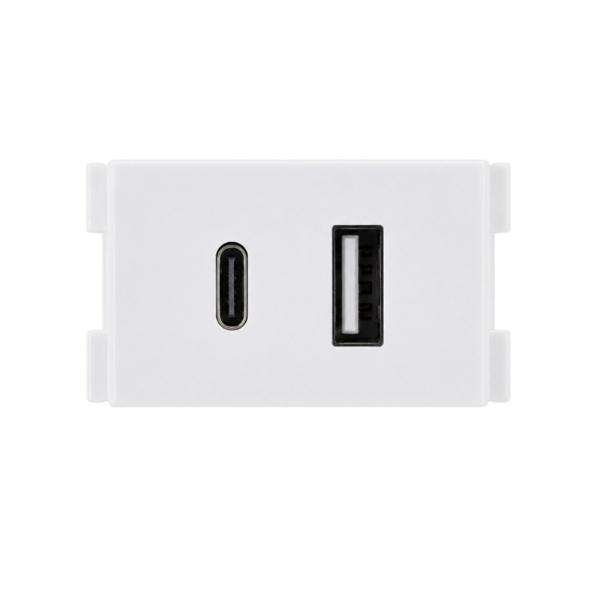 Módulo Atenea Cargador USB A + USB C 2.1A Blanco 