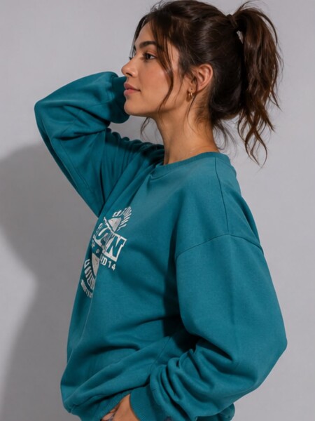BUZO SLOWLY 8684 TURQUESA