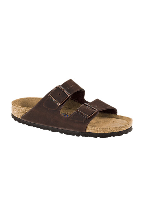 Sandalia Arizona Soft Footbed Oiled Leather - Estrecho Habana