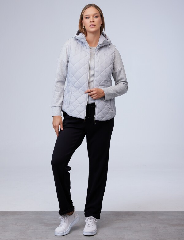 Campera & Chaleco GRIS CLARO