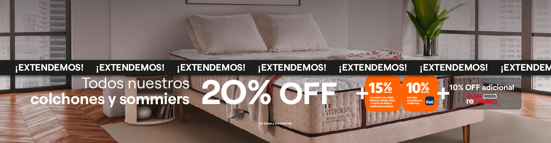 COLCHONES 20% EXT