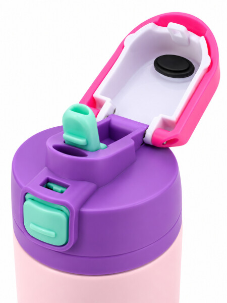 BOTELLA COLOR SOFT 470ML ROSADO.