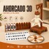 Juego de Mesa Ahorcado con Letras y Piezas de Encastre Marrón