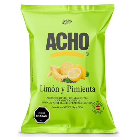 SNACK PAPAS ACHO 120G LIMON Y PIMIENTA SNACK PAPAS ACHO 120G LIMON Y PIMIENTA