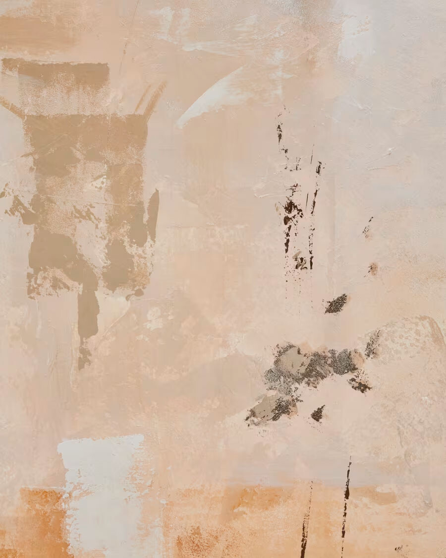 Cuadro abstracto Silpa beige oscuro 200 x 120 cm