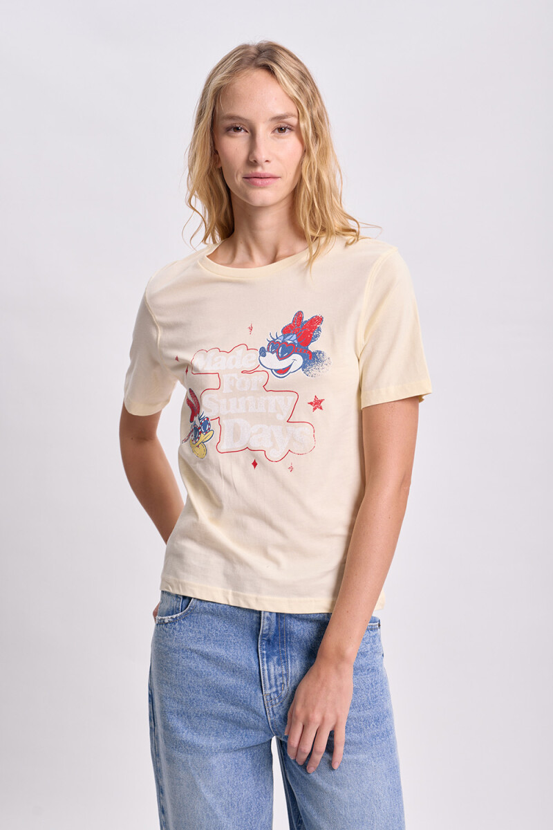 Remera estampada Minnie Y Daisy Amarillo