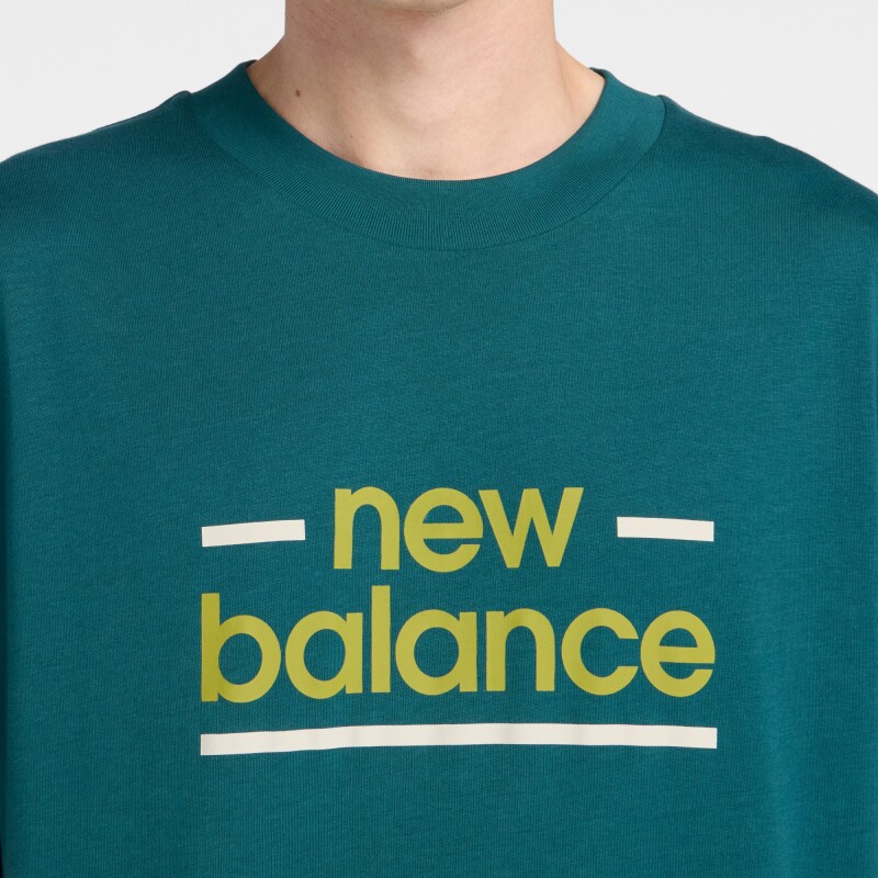 Remera New Balance de Hombre - - MT53927AAV GREEN