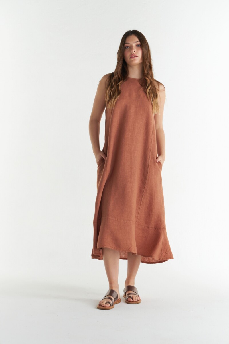 Vestido New Sunset Camel