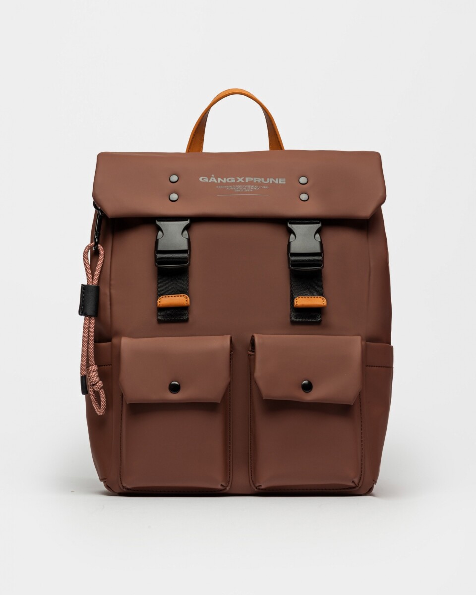 Mochila J Gang En Efecto Cuero - Marron 