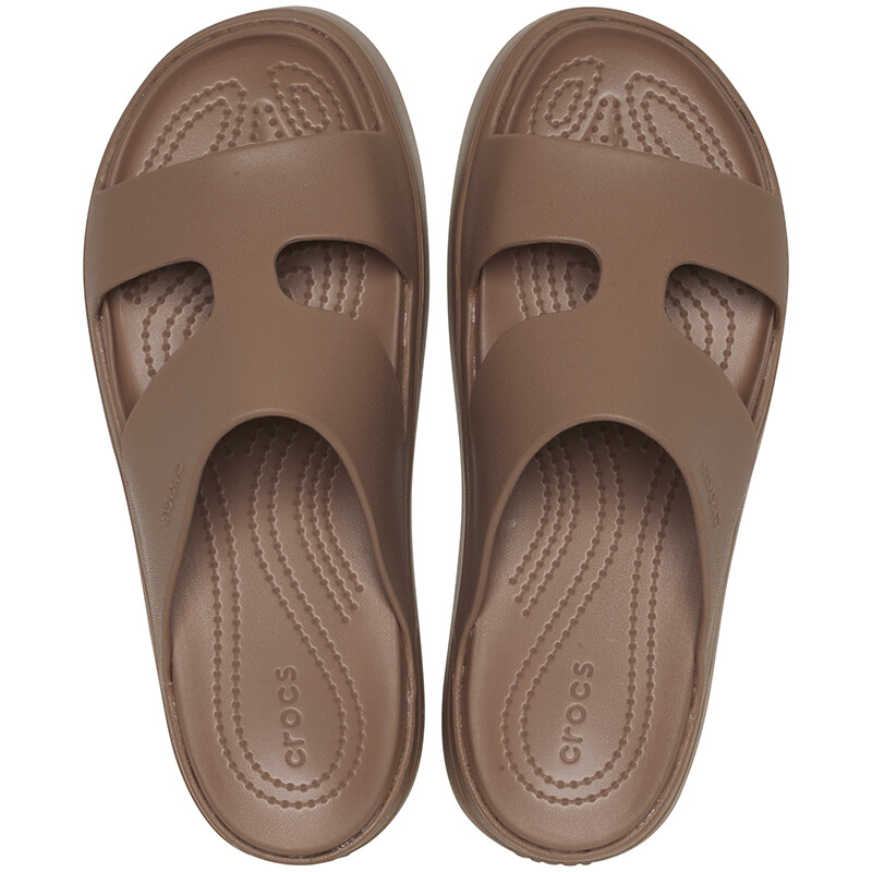 Sandalias Crocs Platform H-Strap Marrón