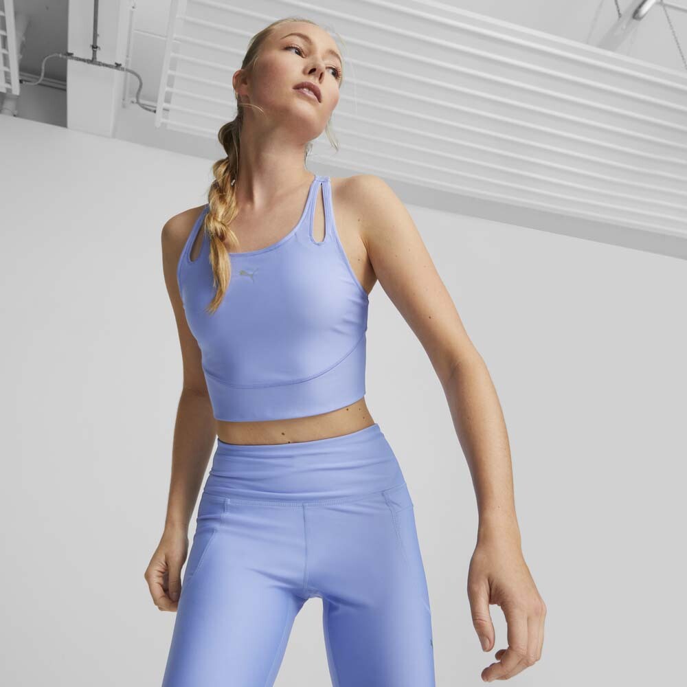 Run Ultraform Crop Tank W - Mujer Sky