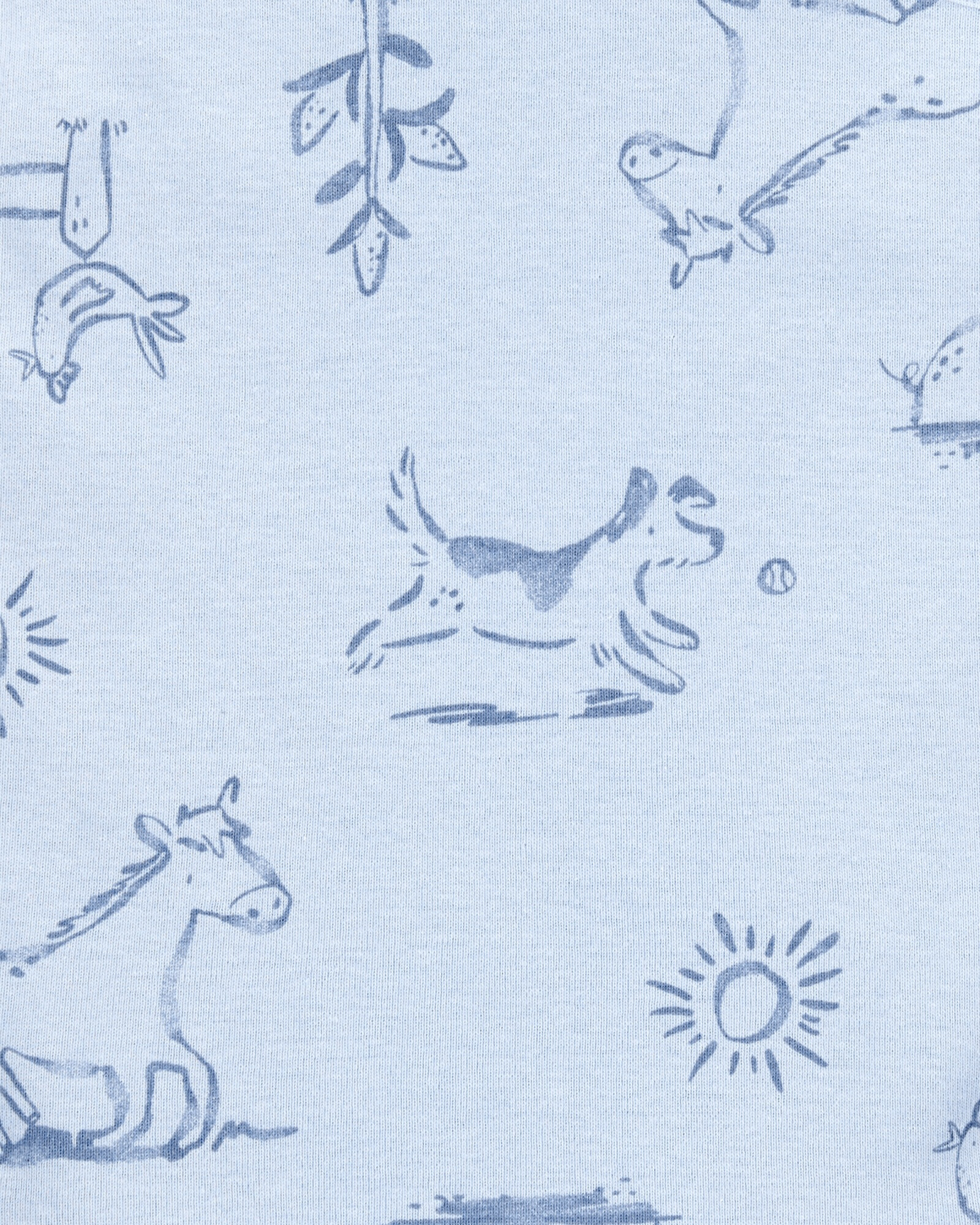 Pack cinco bodies de algodón, manga corta, azules Pack cinco bodies de algodón, manga corta, azules