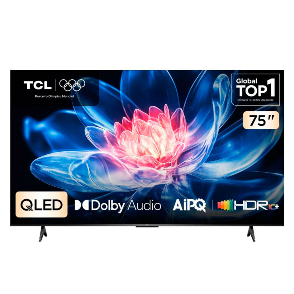 SMART TV TCL 75-PULGADAS NEGRO 75T6C 75" QLED 4K